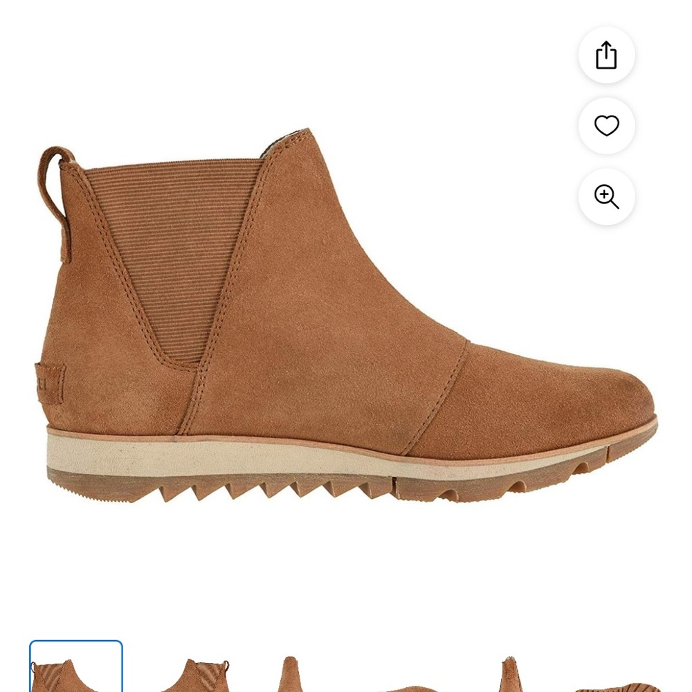 Women's Sorel Harlow Chelsea Brown Booties- 9